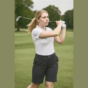 N Vo Long Gray Golf Shorts Size 10